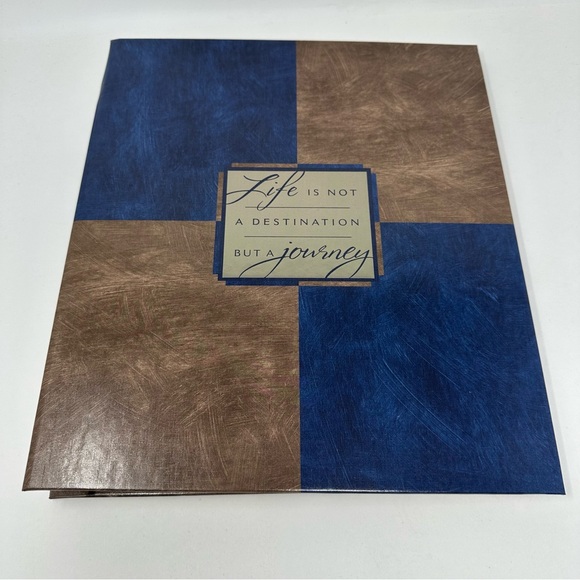 Hallmark Vintage NIB Photo Album Scrapbook Blue Brown - Picture 1 of 8